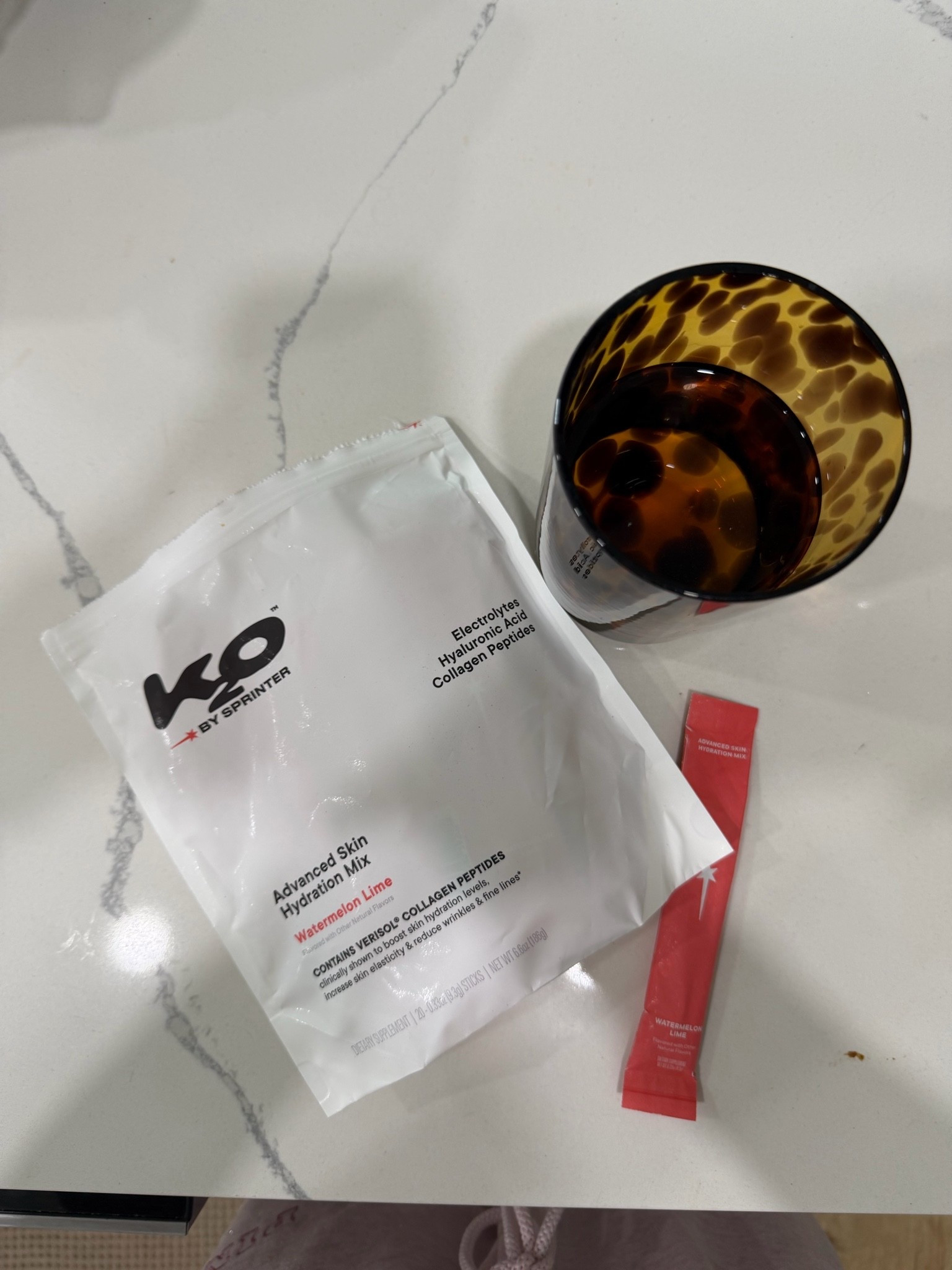 @k2o by Kylie Jenner  k2o by Kylie Jenner Advanced Skin Hydration Mix with Electrolytes, Hyaluronic Acid & Verisol Collagen Peptides - Clinically Shown to Boost Hydration & Reduce Wrinkles - 20 Count (Watermelon Lime)

#LTKfitnessgoals #LTKActive #LTKfoodie