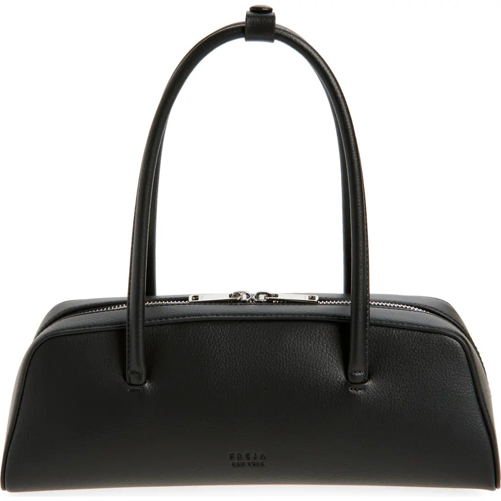Freja New York Mercer Faux Leather Top Handle Bag in Black at Nordstrom | Nordstrom