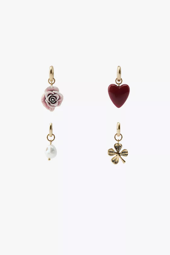 PACK OF CHARM EARRINGS | Zara US