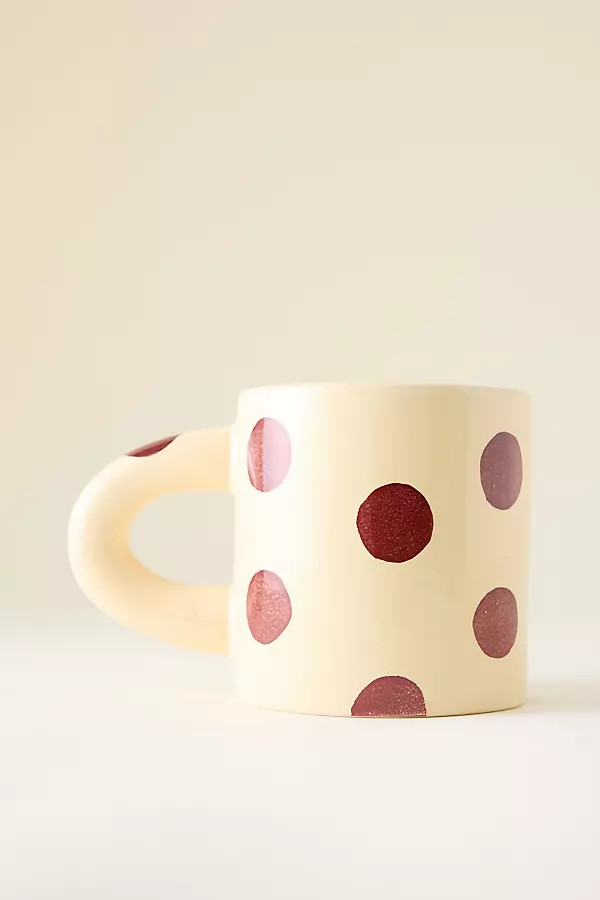 Damson Madder Handpainted Chubby Mug | Anthropologie (UK)