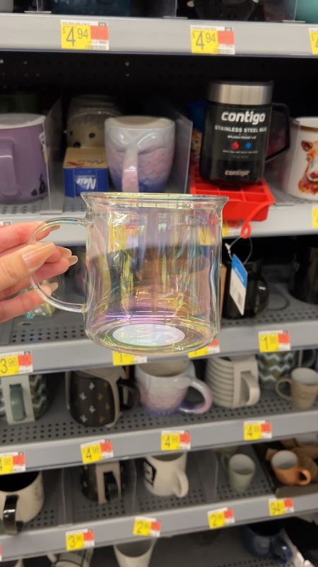 Glass mug 18 fl oz
Comes in three colors but clear is shown in video. 

#LTKU #LTKhome