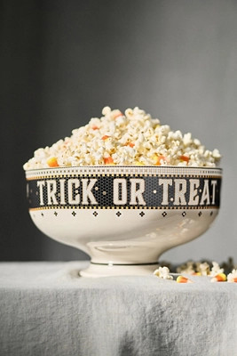 The Bistro Tile Stoneware Candy Bowl: Halloween Edition | Anthropologie (US)
