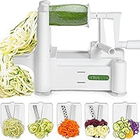 Spiralizer 7-Blade Vegetable Slicer, Strongest-and-Heaviest Spiral Slicer, Best Veggie Pasta Spaghet | Amazon (US)