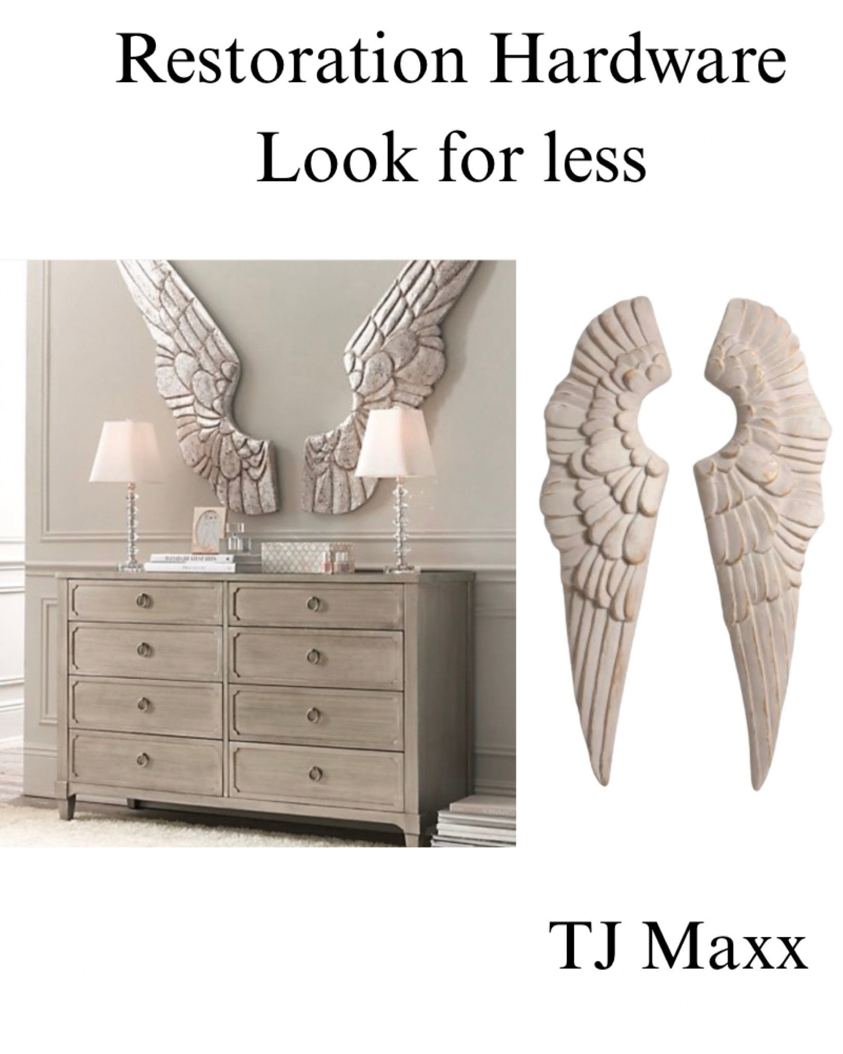 Restoration hardware teen look for less. Wings wall decor, French, modern, bedroom, nursery, baby.

#LTKHome #LTKKids #LTKSaleAlert