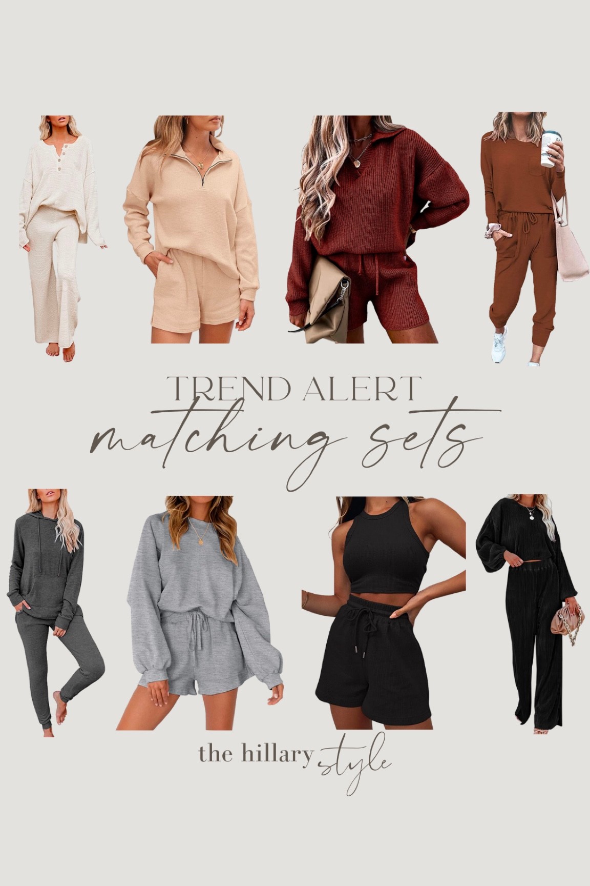I love a good matching set and they are trending for fall. Just add a third piece like an oversized button down or shacket to go from around the house to out and about. Sweater sets, shirts sets, lounge wear, matching sets. #founditonamazon

#LTKunder50 #LTKstyletip #LTKSeasonal