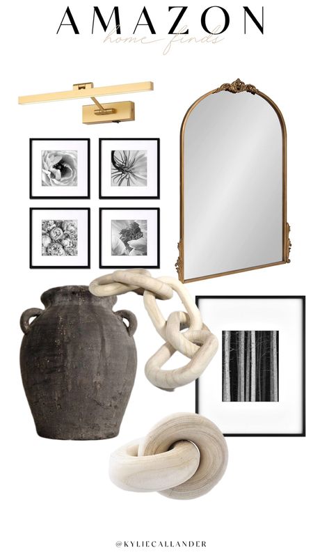 Amazon must-have decor staples. 10/10. Here we go.

1. 4 piece Gallery Wall : a simple + affordable way to create an elevated space on a blank wall. Add photos of your own and DIY them. Black and white prints look amazing! 

2. Neutral decorative pieces : smaller, neutral and the perfect touch. I’ve been using a handful of terracotta vases that stand alone or I can add stems to.

3. Gold Photo Light : add a battery operated sconce above a photo or on either side of your bed for a refreshed, simple way to create light.

4. Full Length Mirror : we all need a fit check before we leave the house. Altho m-f don’t necessarily make the cut 🙃

5. Photo Floating Shelves : the easiest DIY project out there. Add canvas prints on top or an areay of decorative decor to enhance a small corner. 

Linked it all for you in the LTK app. Search KYLIECALLANDER! #amazon #amazonfinds #amazonhome 

#LTKfindsunder100 #LTKhome #LTKfindsunder50