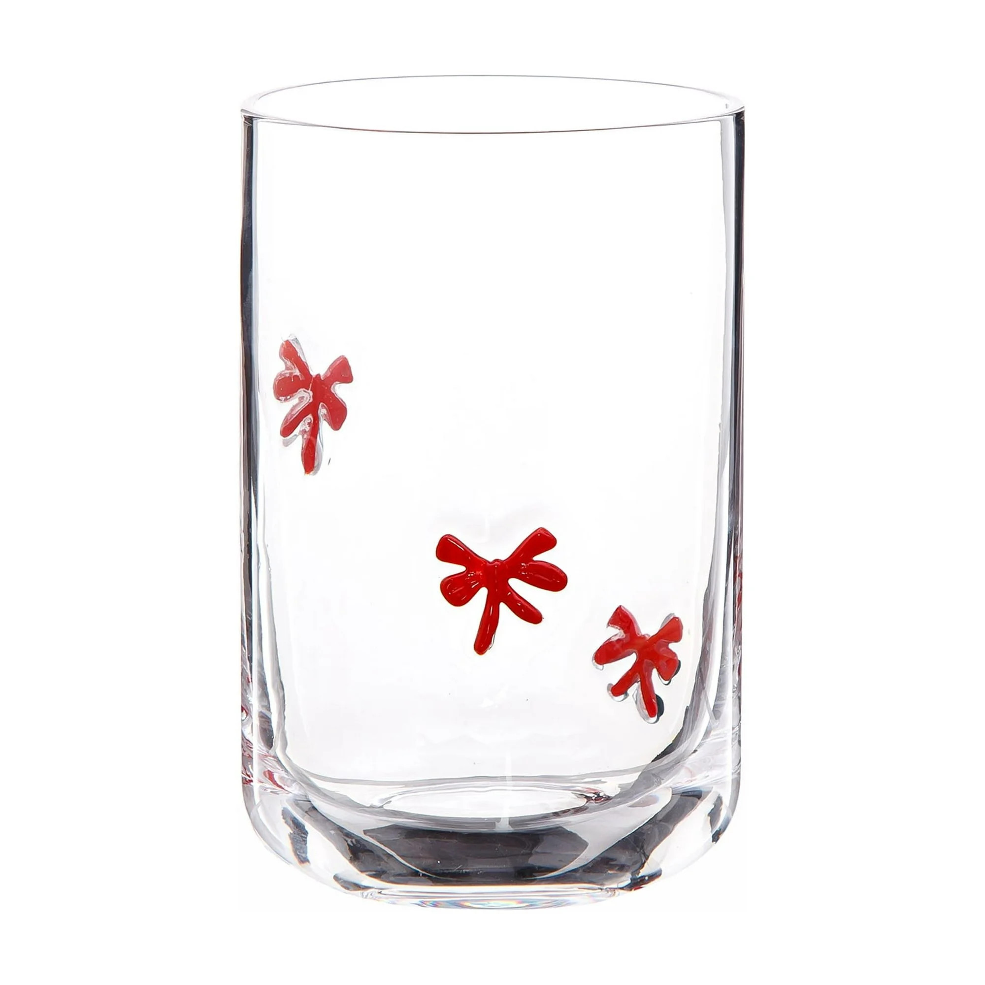 Holiday Time Bows Charm Drinking Glass 16 OZ | Walmart (US)