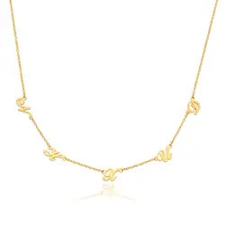 Heritage Multiple Initial Necklace in 18K Gold Plating | MYKA