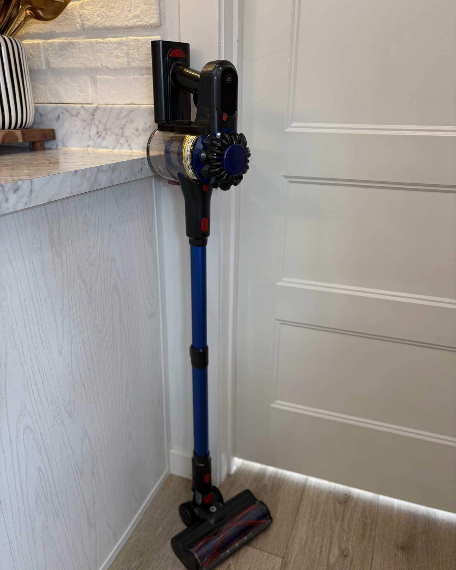 Recently got this vacuum off Amazon and it’s been great! It has no kickback on it! 

#LTKmomlife #LTKHome