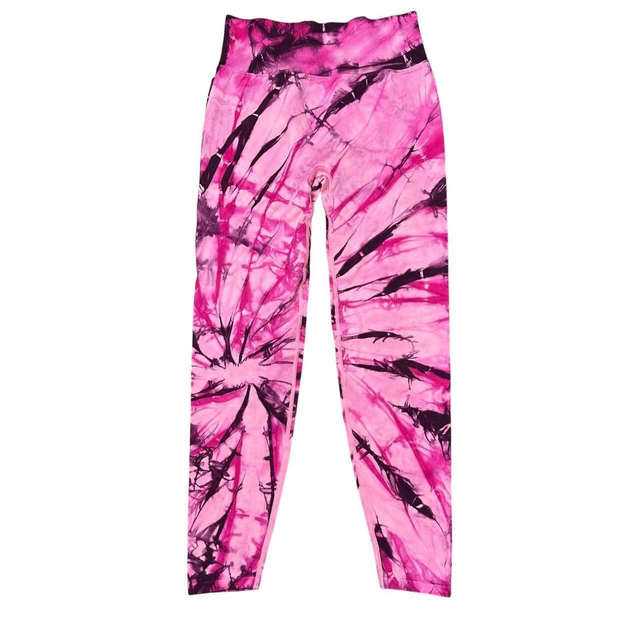 Victoria's Secret PINK Women's Leggings - Pink/Purple - M | Depop US