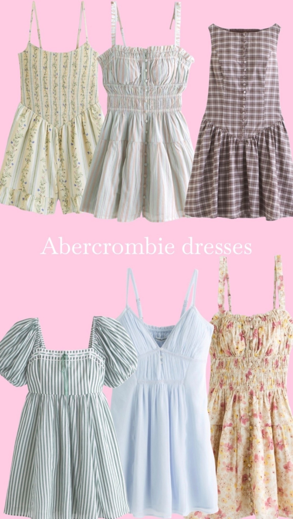 New Abercrombie spring dresses ￼

#LTKgrwm #LTKmomlife #LTKootd
