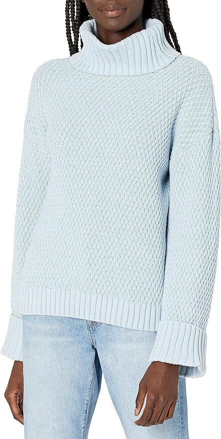 Cable Stitch Women's Oversized Cuffed Wide Sleeve Sweater | Amazon (US)