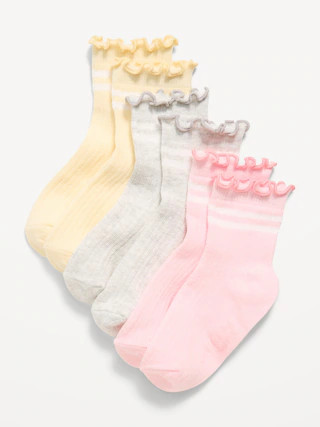 Ruffled Crew Sock 3-Pack for Toddler & Baby | Old Navy (CA)