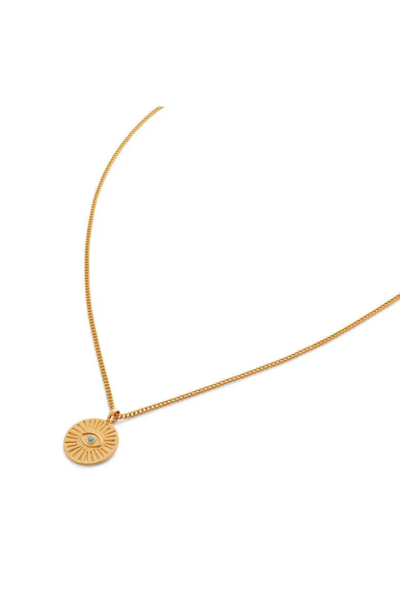 Monica Vinader Evil Eye Pendant Necklace | Nordstrom | Nordstrom