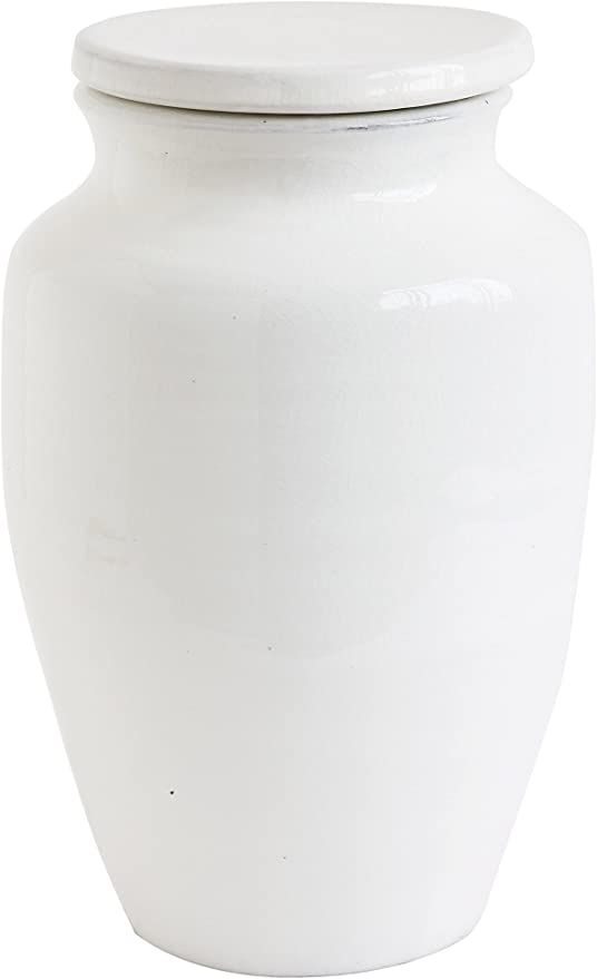 Amazon.com: Creative Co-Op Large Round White Terracotta Cachepot, 14 Inch : Everything Else | Amazon (US)