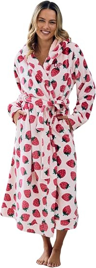 Women’s Plush Robe-Soft Cozy Bath Robe with Tie Waist-Women Robes Who Love Relaxing & Lounging ... | Amazon (US)