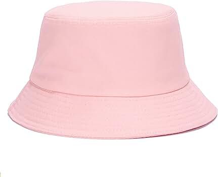 Umeepar Unisex 100% Cotton Packable Bucket Hat Sun Hat Plain Colors for Men Women | Amazon (US)
