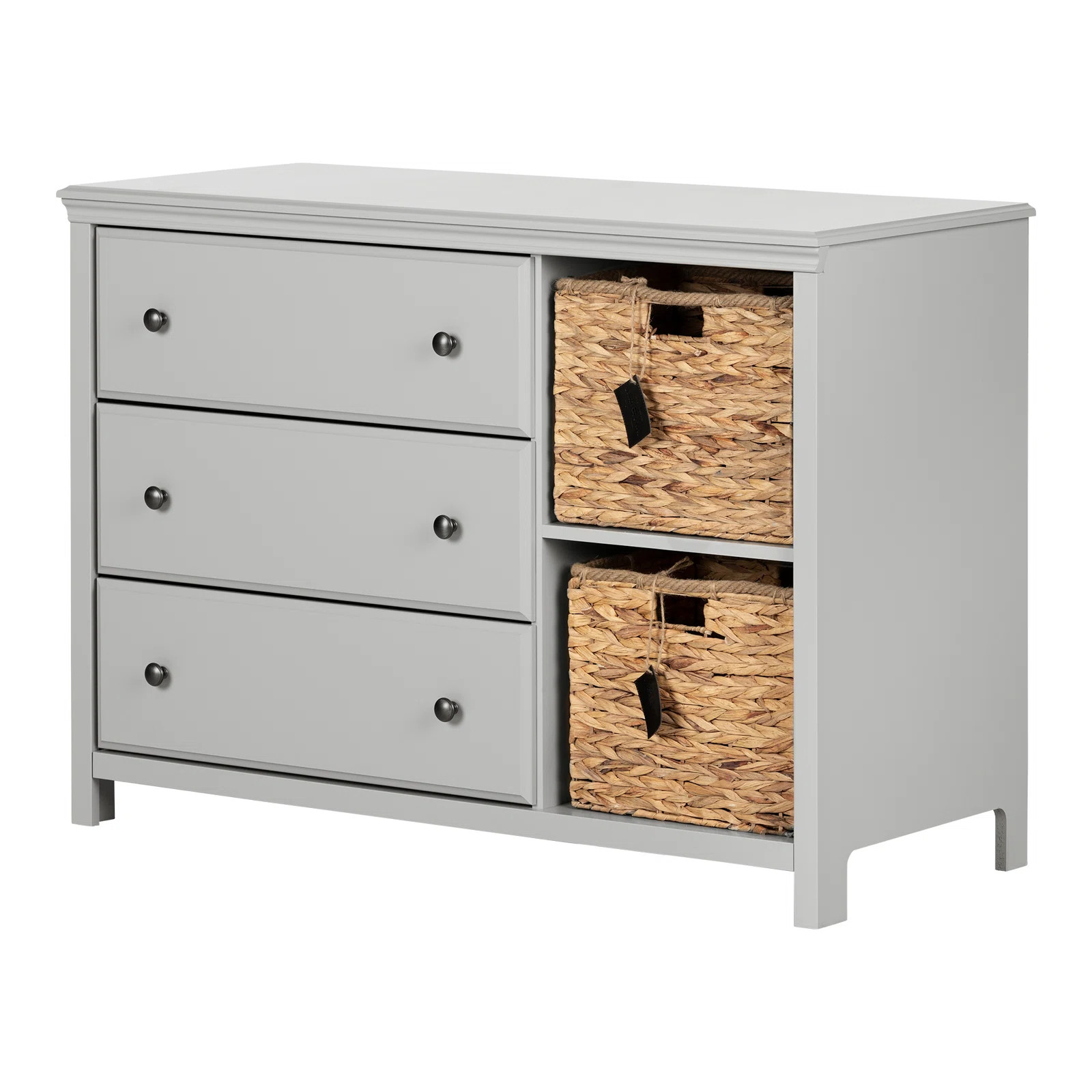 Cotton Candy 3 Drawer Combo Dresser with Cubbies | Wayfair Professional