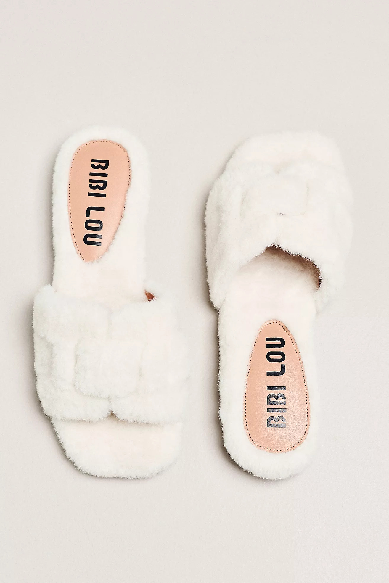 Bibi Lou Fluffy Holly Slides | Anthropologie (US)