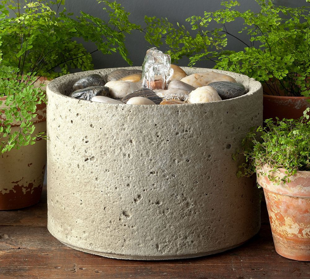 Cylinia Fountain, Grey | Pottery Barn (US)