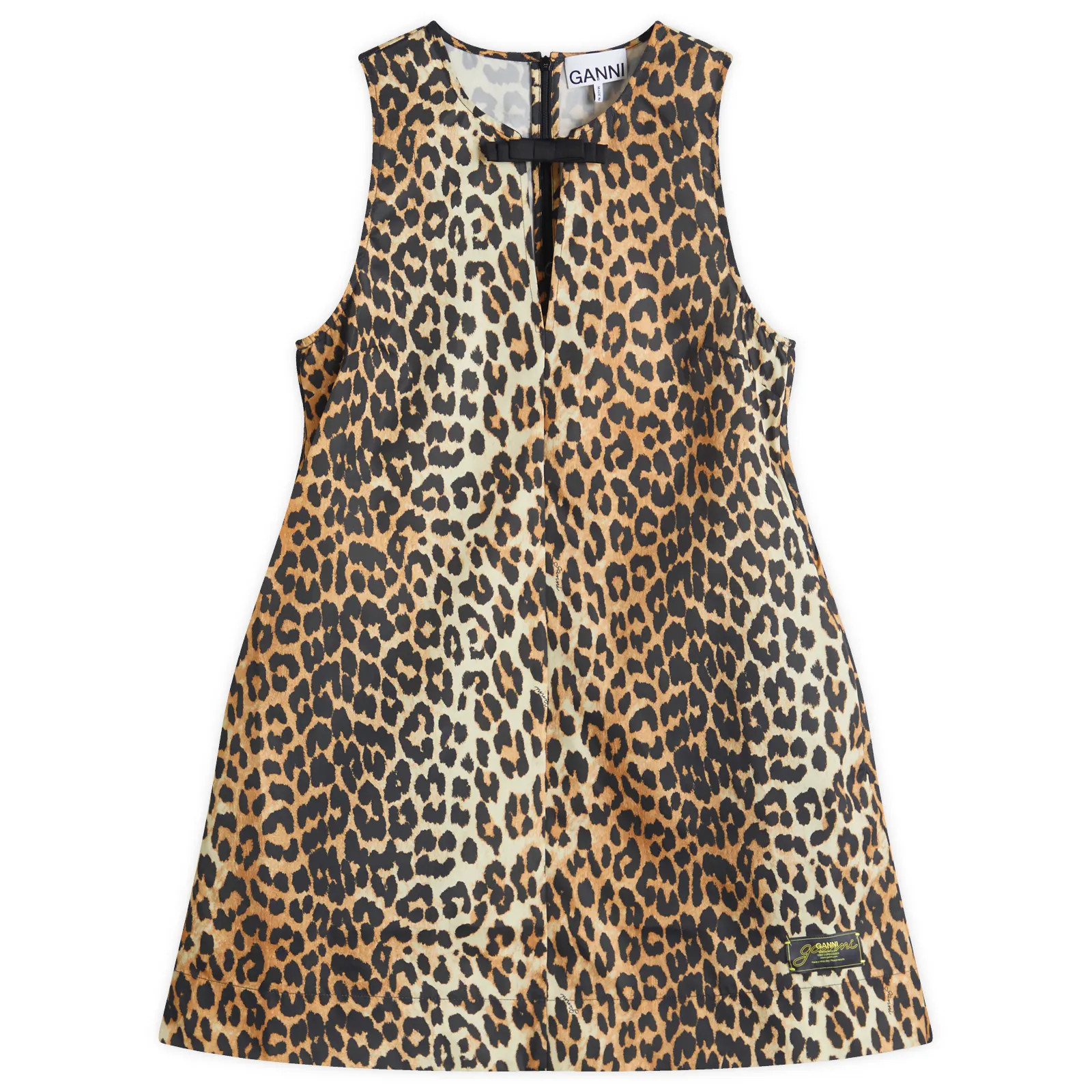 GANNI Duchesse Nylon Mini Dress | END. Clothing