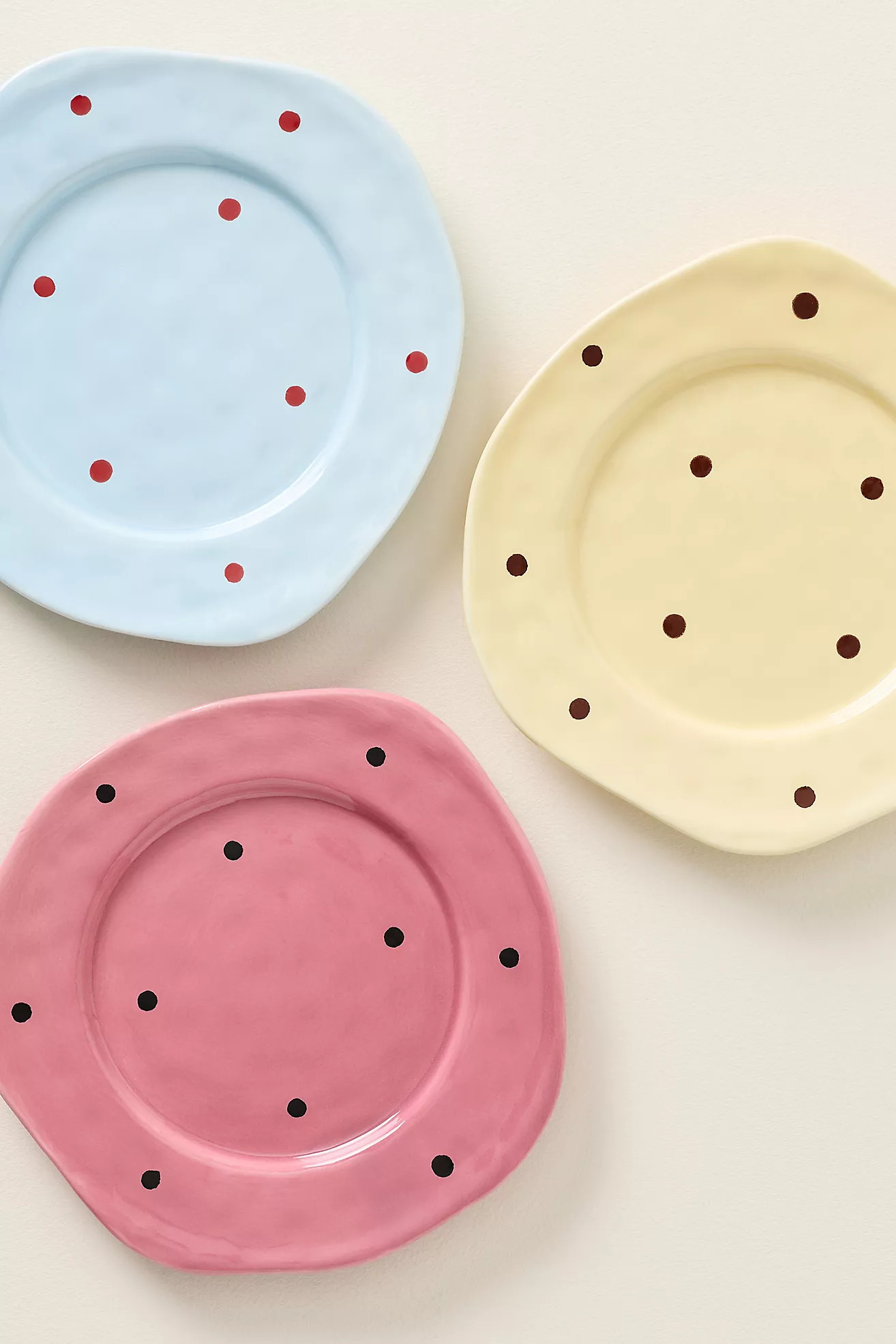 Greta Polka Dot Stoneware Dessert Plate | Anthropologie (US)