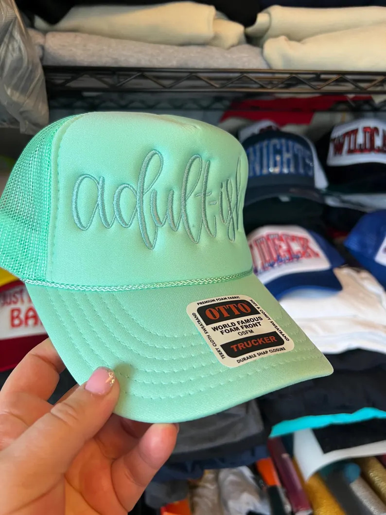 Adult-ish Foam Trucker Hat. Ready to Ship. Funny Hat - Etsy | Etsy (Global)