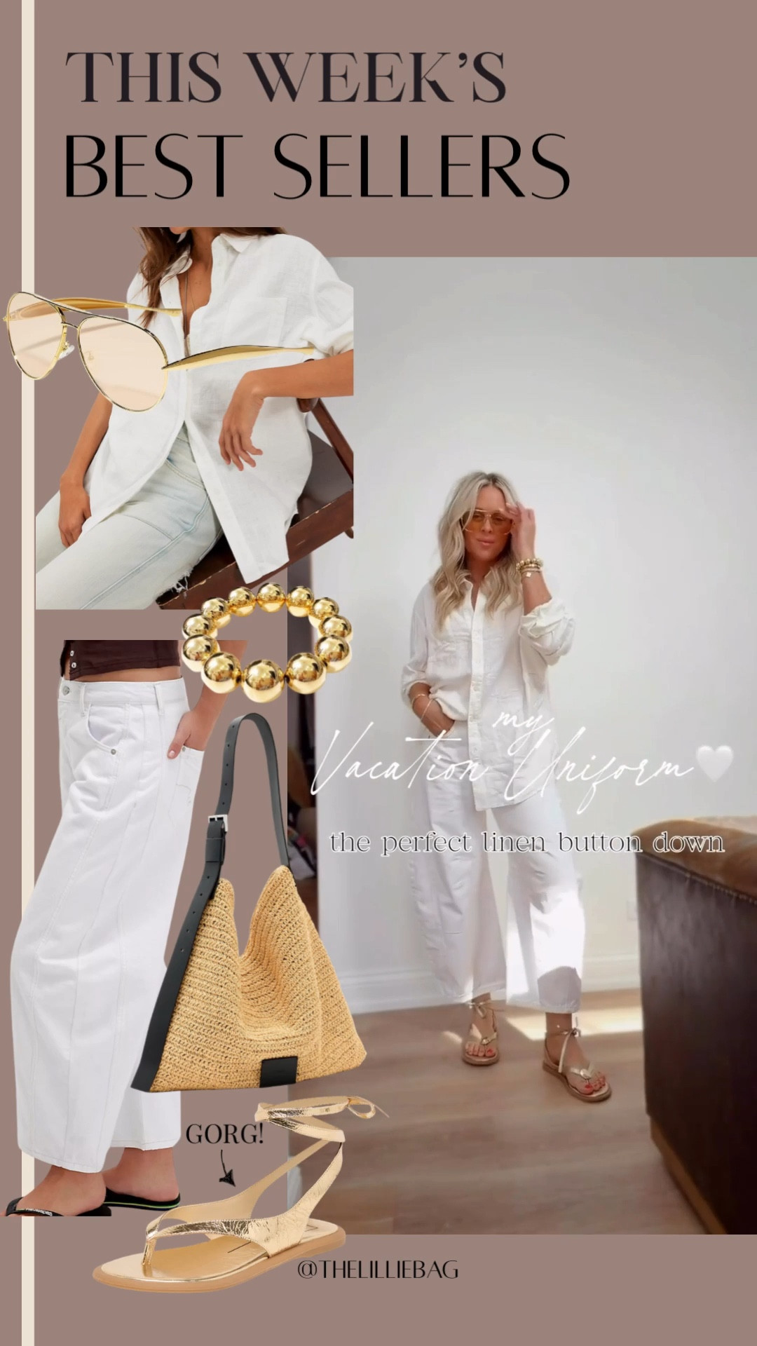 A must grab-🤍
Monochromatic spring vibes- love the fit of these & a linen button up is the best. 3 colors

I did small in top & 27 in these jeans & I absolutely am in love with this style! 


White jeans. Resort wear. Linen. Spring break. Jeans. Button down. Sandals. Spring. 

#LTKSeasonal #LTKTravel #LTKootd