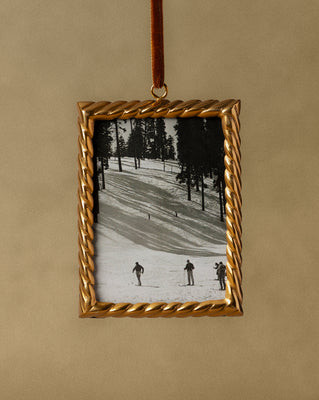 Braided Brass Frame Ornament | McGee & Co. (US)