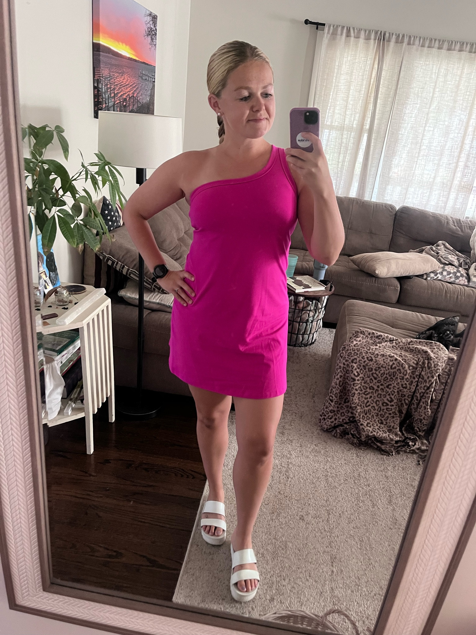 Inspired by @love.and.labels post 💕 & Barbie, of course! Wearing a size S, built in bra w/ removable pads, no shorts. 