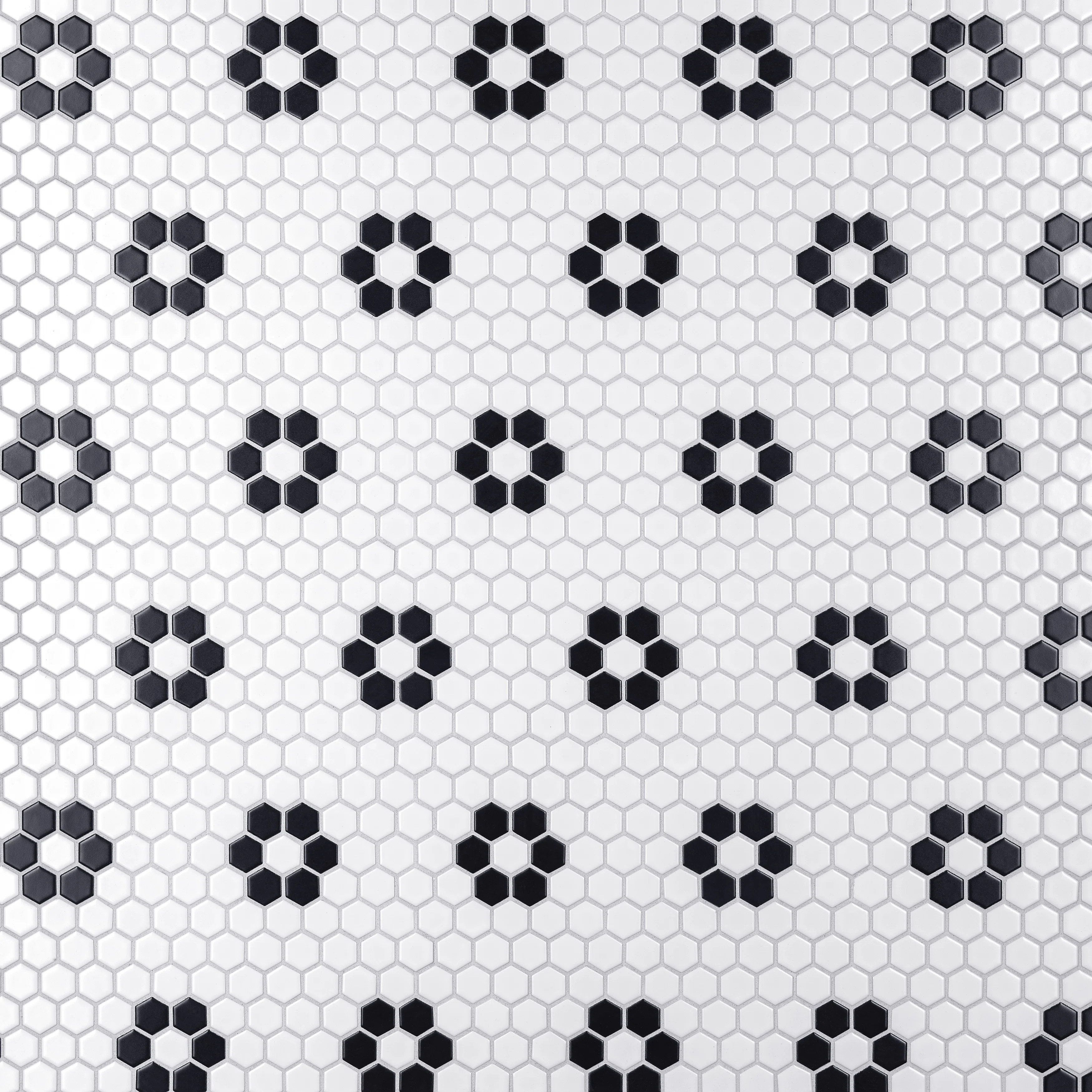 Metro 1" Hex 10-1/4 " x 11-7/8 " Porcelain Mosaic Floor & Wall Tile | Wayfair North America