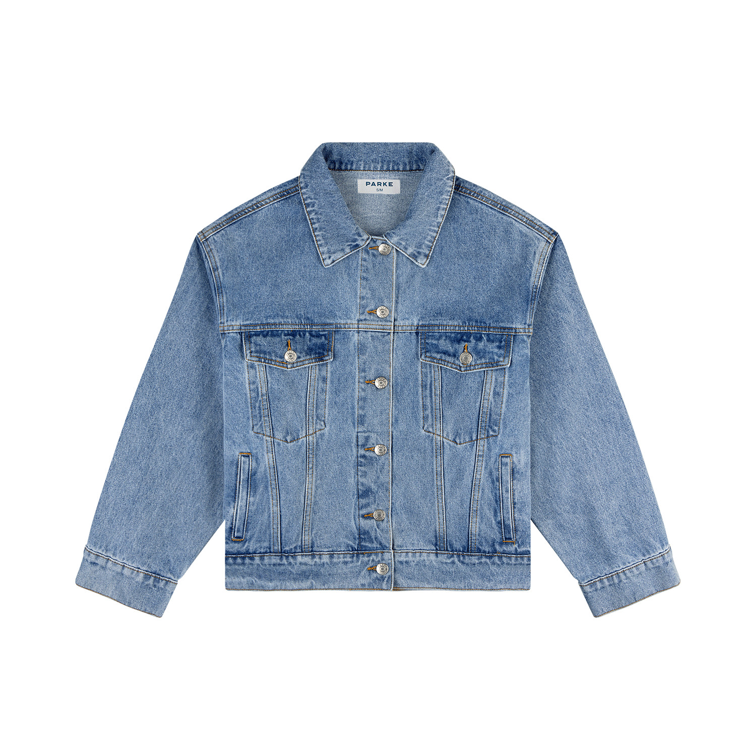 Oversized Vintage Wash Denim Jacket | Stoney Clover Lane