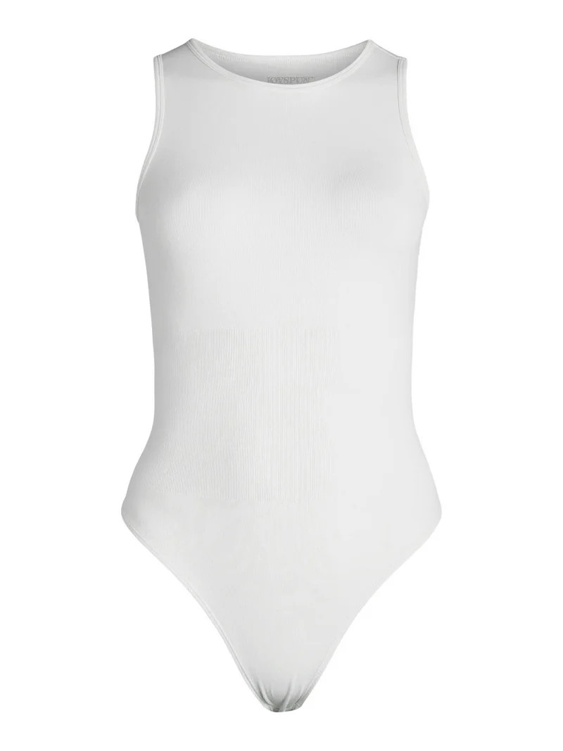 Joyspun Women's Seamless Slimming High Neck Bodysuit, Sizes XS-XXXL | Walmart (US)