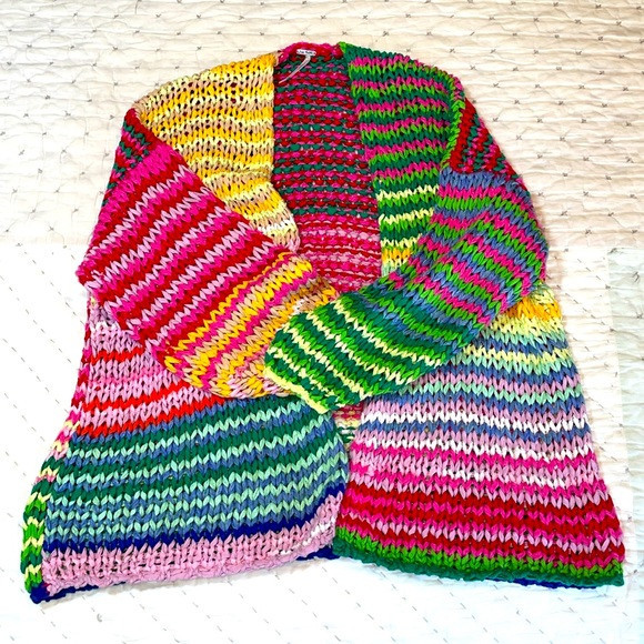 Free People hand knit beach sweater | Poshmark