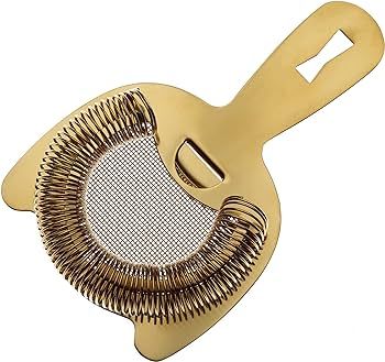 Barfly Fine Mesh Spring Strainer, Gold Plated | Amazon (US)