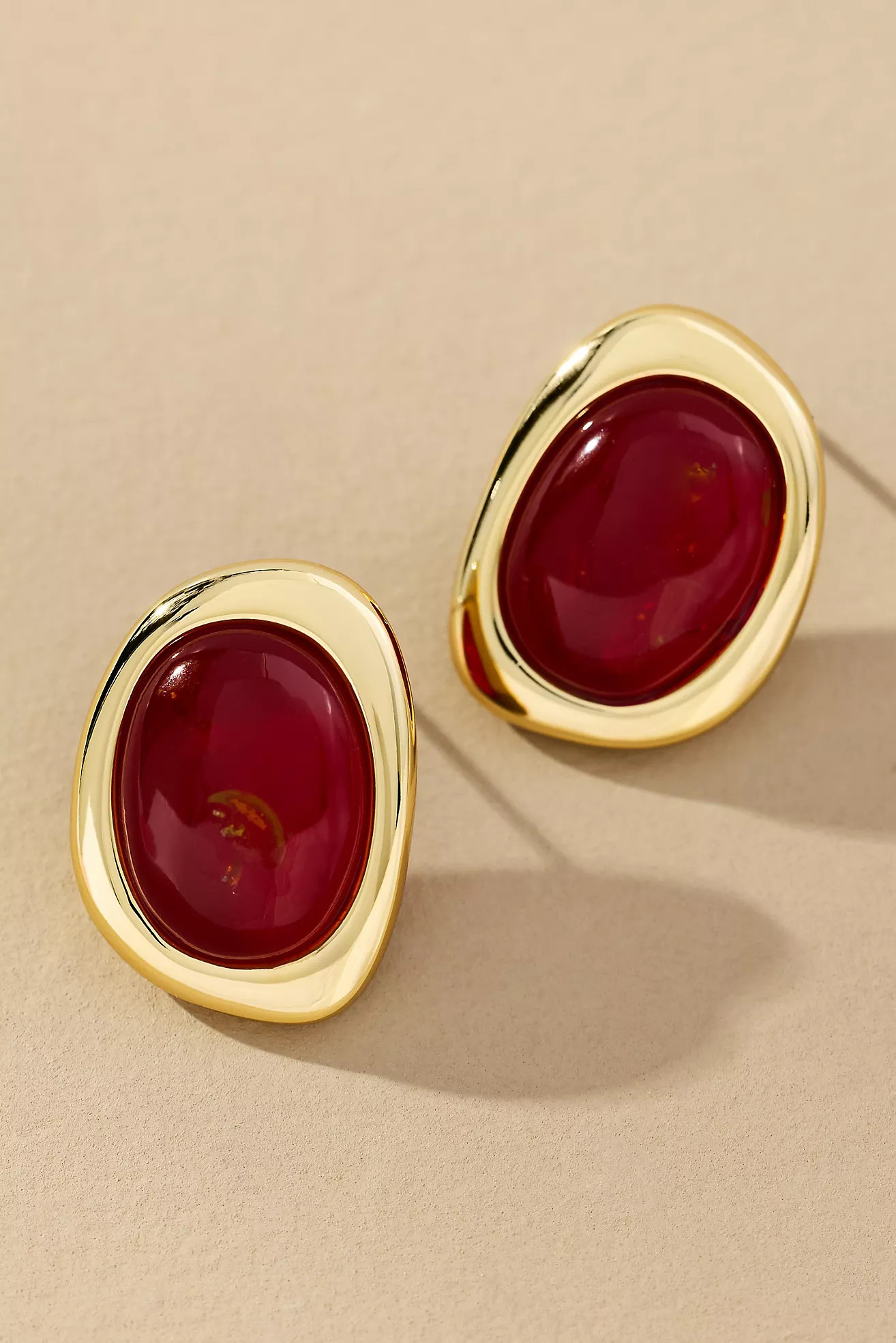 Luv Aj The Amber Honey Resin Stud Earrings | Anthropologie (US)