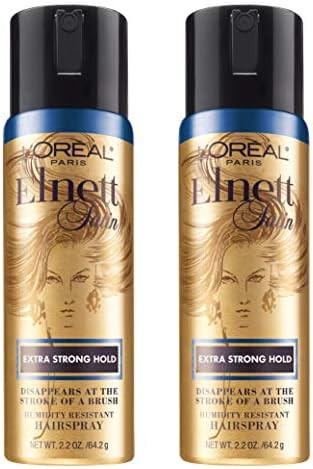 L'Oreal Paris Hair Care Elnett Extra Strong Hold Travel Size Hairspray, Long Lasting Plus Humidit... | Amazon (US)
