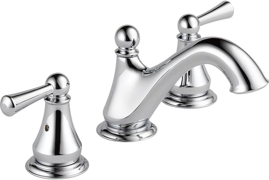 Delta Faucet Haywood Widespread Bathroom Faucet Chrome, Bathroom Faucet 3 Hole, Bathroom Sink Fau... | Amazon (US)