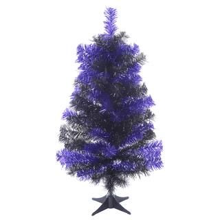 24" Black & Purple Tinsel Tree by Ashland® | Michaels Stores