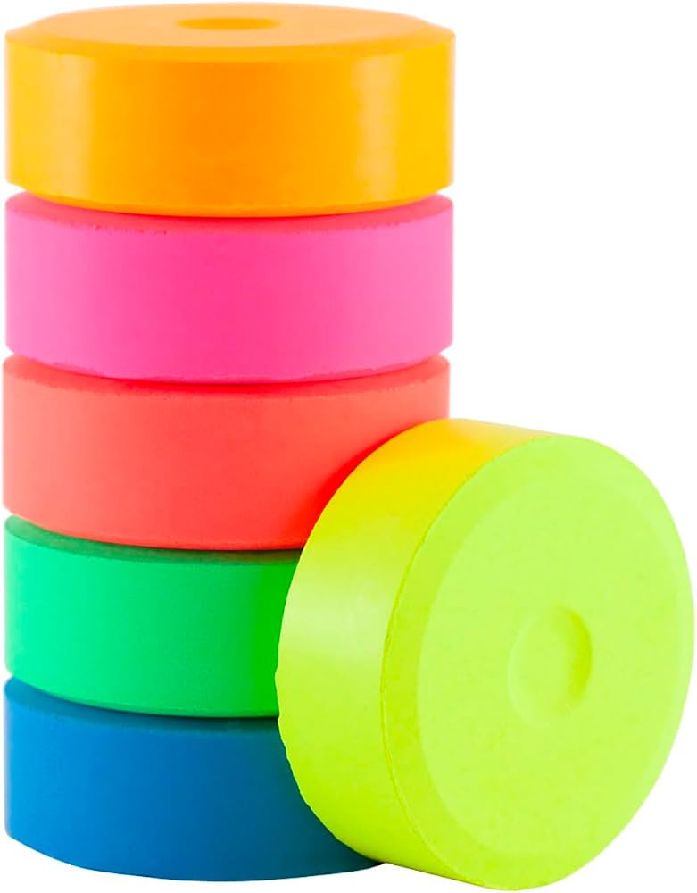 Jack Richeson Tempera Cake Refills, Small Size, Assorted Fluorescent Colors, Set of 6 | Amazon (US)