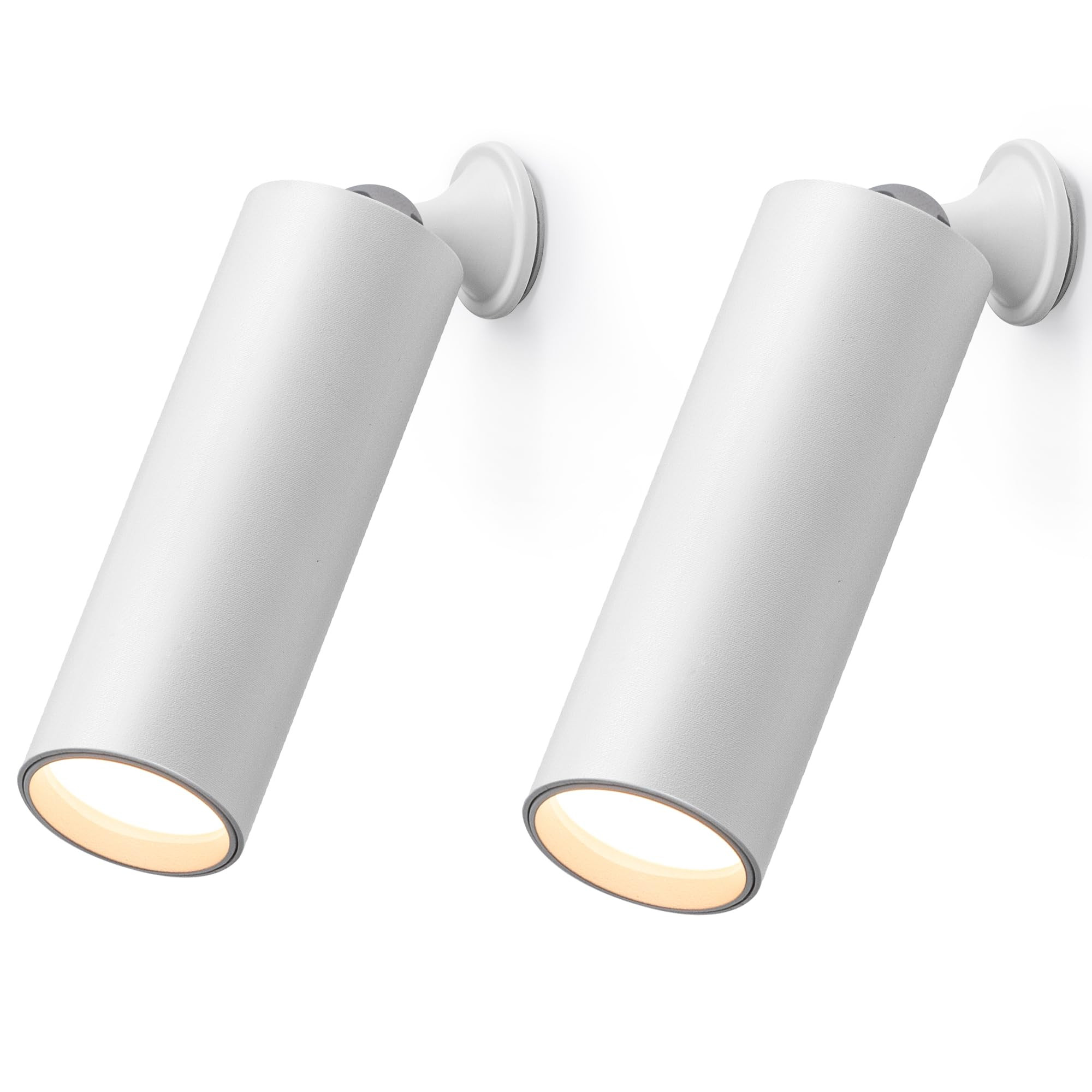 KDG LED Wall Sconces Mounted Cordless Lights, 2700K Dimmable Portables Warm Light Wall Lamps, Rechargeable Battery Magnetic Ball 360° Rotation Touch Control, Living Room Bedside Night Light (White) | Amazon (US)