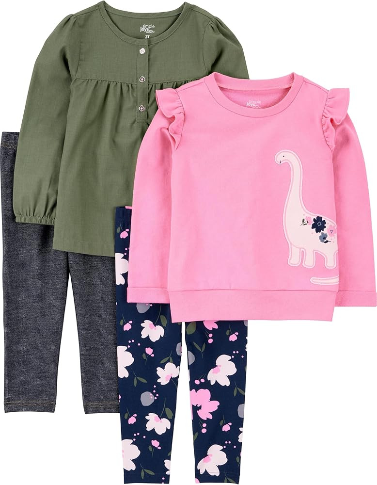 Simple Joys by Carter's girls 4-piece Playwear Set | Amazon (US)