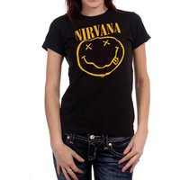 Nirvana Smiley Face Logo Women's T-Shirt | Etsy (US)
