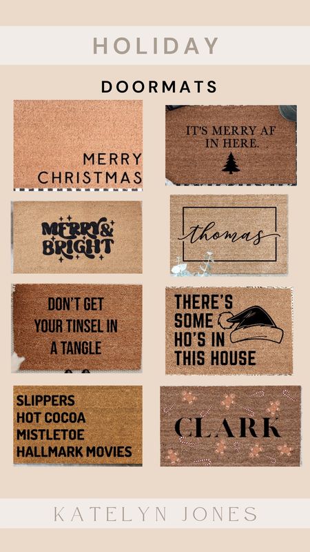 holiday doormats / holiday home / holiday entryway / holiday home decor / christmas decor / etsy finds / etsy christmas / etsy door mats 

#LTKSeasonal #LTKhome #LTKHoliday