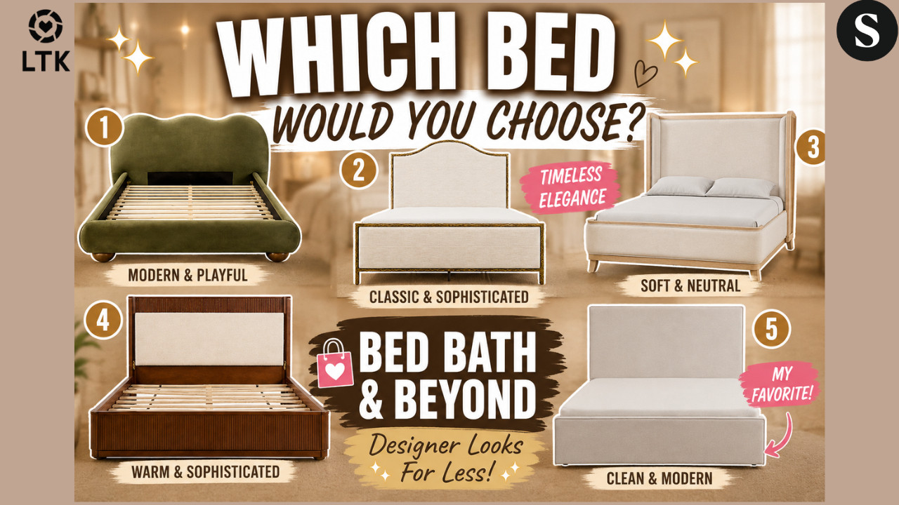 5 Luxury Bed Bath & Beyond Beds That Look So Expensive | Which One Would You Choose?

Looking for a new bed frame for your bedroom makeover? Today I'm sharing five gorgeous Bed Bath & Beyond beds that give designer vibes without the designer price tag.
From elegant camelback silhouettes and curved upholstered frames to stunning wingback and bouclé designs, these beds instantly elevate any bedroom.


Tell me in the comments: Which bed would you choose?


✨ Shop all my favorite home finds through my LTK and  ShopMy.

🤎 Shop all my favorite finds through:
 ✨ LTK:



 ✨ ShopMy:
https://shopmy.us/shop/collections/5745965


If you love home decor, bedroom makeovers, and affordable luxury finds, make sure to subscribe and let me know which bed is your favorite!


#BedroomInspo #BedBathAndBeyond #HomeDecor
#BedBathAndBeyond #BedroomDecor #BedroomMakeover #LuxuryBedroom #BedroomInspiration #NeutralHomeDecor #HomeDecorFinds #FurnitureFinds #BoucleBed #WingbackBed #PlatformBed #ModernBedroom #InteriorDesign #AffordableLuxury #JoyceMichelleOfficial 


bed bath and beyond furniture, bed bath and beyond bed frame, luxury bed frame, upholstered bed, boucle bed, wingback bed, camelback bed, platform bed, modern bedroom ideas, bedroom makeover, bedroom inspiration, neutral bedroom decor, designer furniture, affordable luxury furniture, home decor finds, queen bed frame, king bed frame, furniture shopping, bedroom furniture, modern home decor 

 #LTKdayinmylife #LTKOver40 #LTKHome
