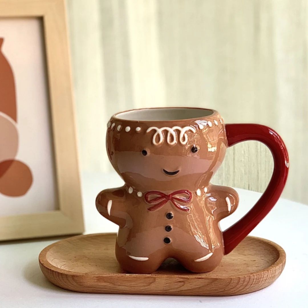 Gingerbread Man Mug Christmas Mug Holiday Gift Coffee - Etsy | Etsy (US)