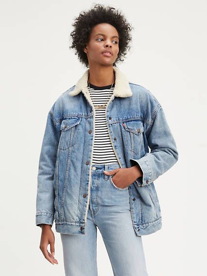 Levi's Baggy Sherpa Trucker Jacket - Women's 2XL | LEVI'S (US)