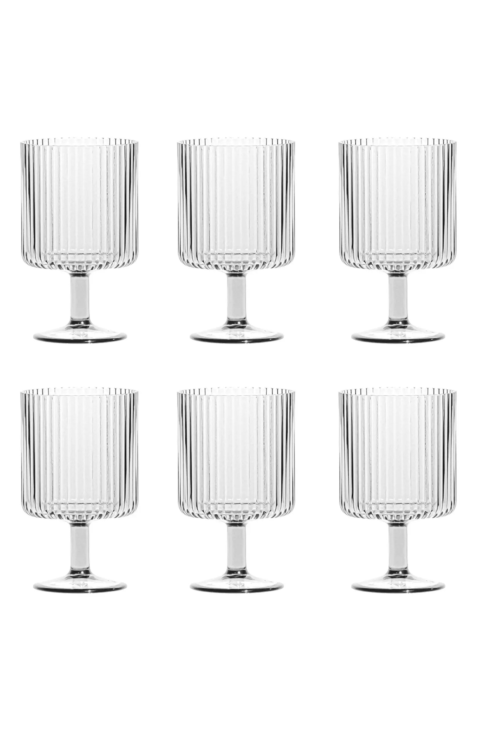 TarHong Set of 6 Shatterproof Mesa Stacking Goblets | Nordstromrack | Nordstrom Rack