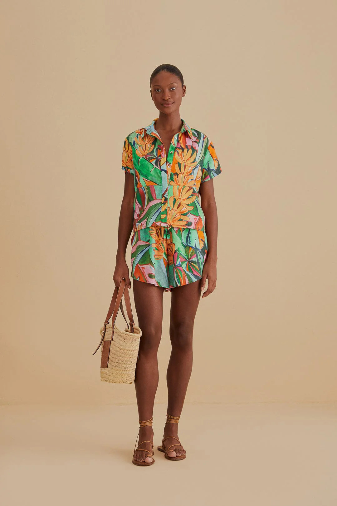 Banana Foliage Shorts | FarmRio (US)