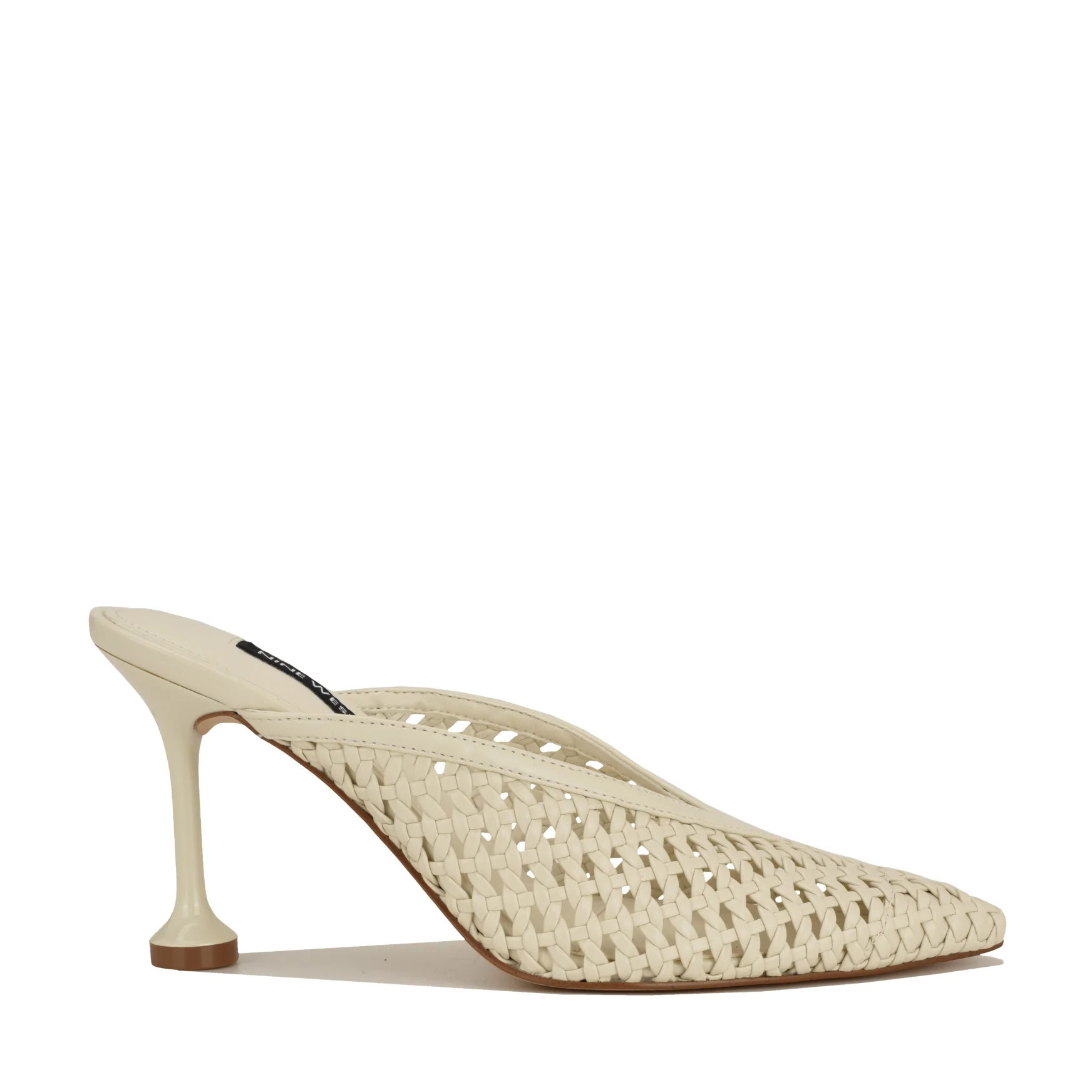Women's Grasso Woven Mule Pumps - White | Nine West | Nine West (US)